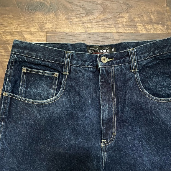 Vintage Y2K South Pole dark wash baggy skater denim jeans Sz 36 actual 35x32 - Picture 7 of 14